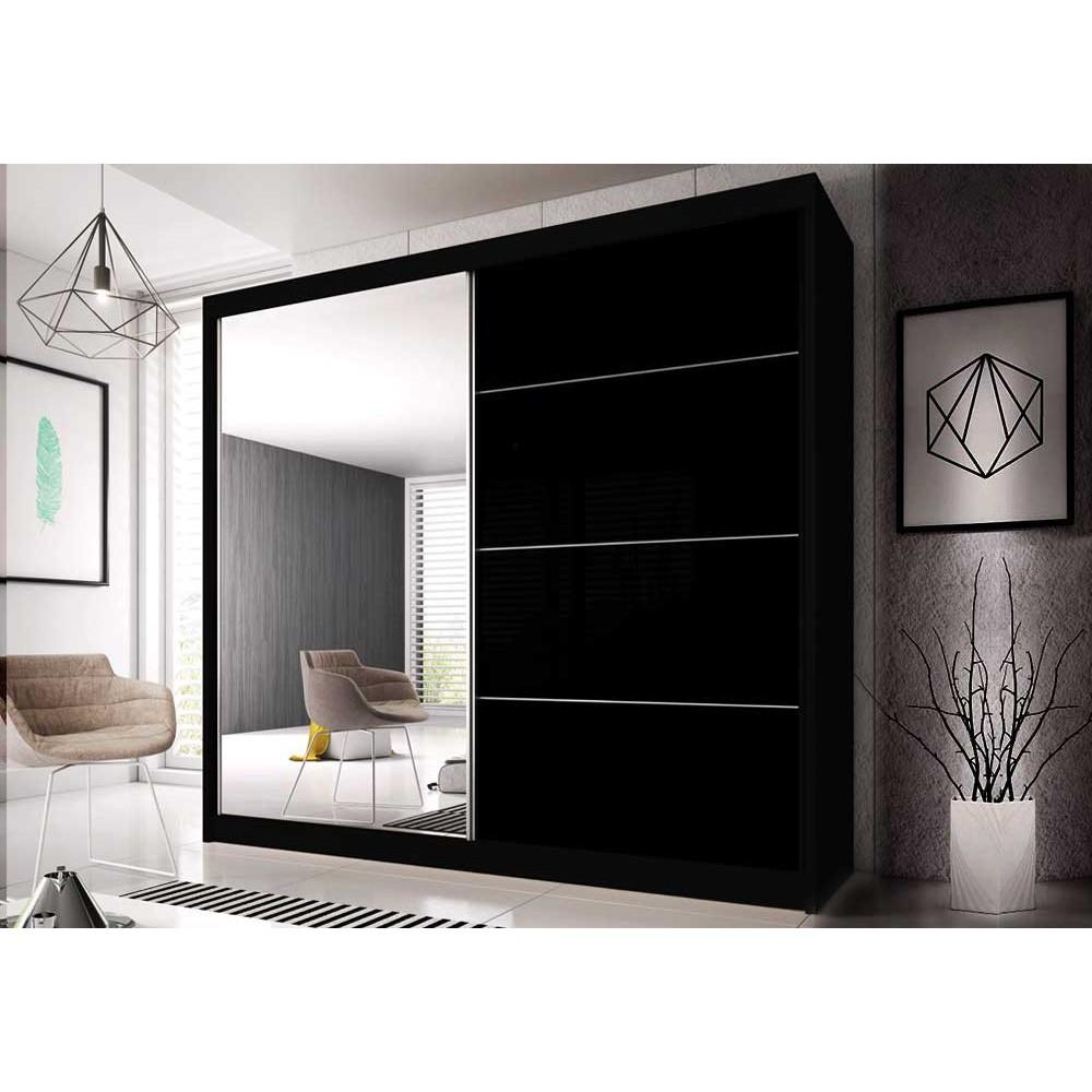 Liberty Multi 31 Sliding Mirror Door Wardrobe 203cm