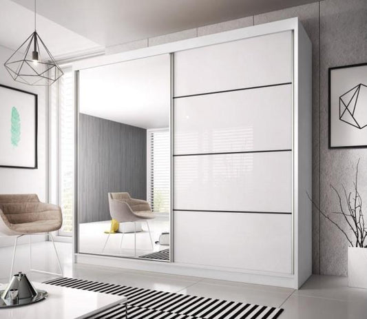 Liberty Multi 35 Sliding Mirror Door Wardrobe 183cm