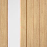 Internal Oak Mexicano Clear Glazed Offset Pre-Finished Door