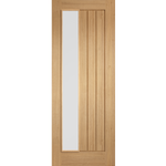 Internal Oak Mexicano Frosted Glazed Offset Pre-Finished Door