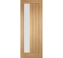 Internal Oak Mexicano Frosted Glazed Offset Pre-Finished Door