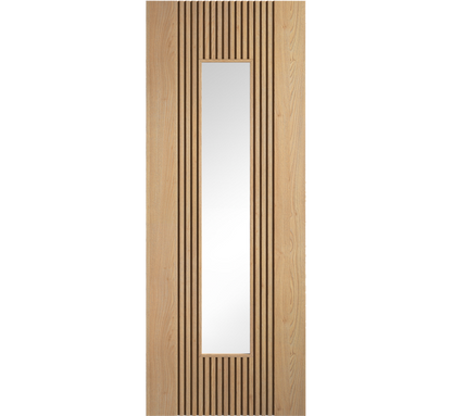 Internal Oak Sydney Clear Glazed Pre-Finished Door