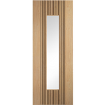 Internal Oak Sydney Clear Glazed Fully Finished Door
