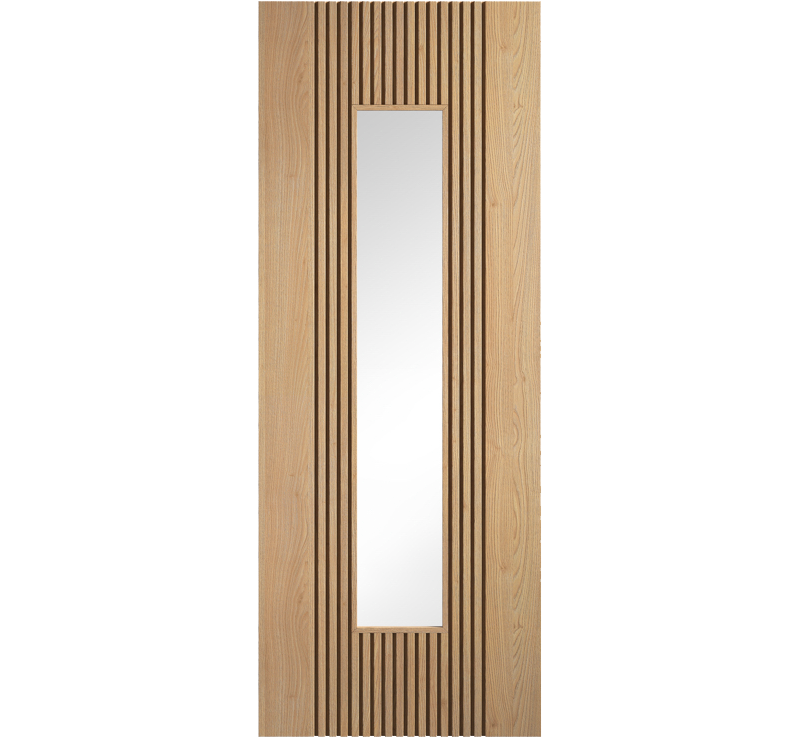 Internal Oak Sydney Clear Glazed Pre-Finished Door