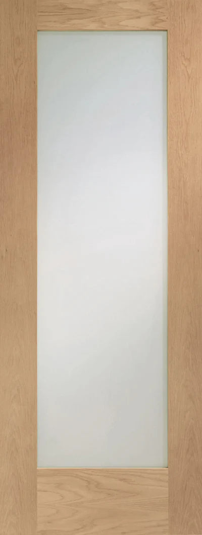 XL Joinery Oak Pattern 10 Fire Door Clear Glazed