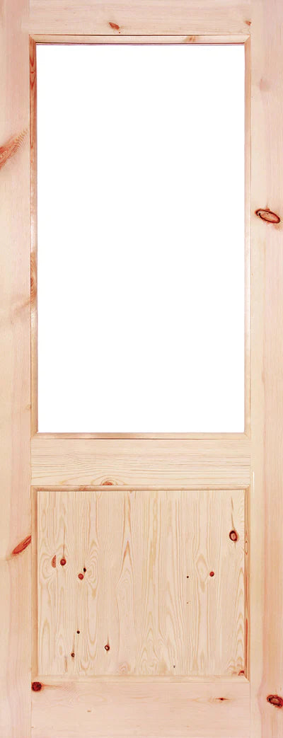 External Redwood 2XG Unglazed Door