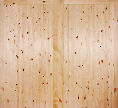External Redwood Timber Side Hung Garage Door