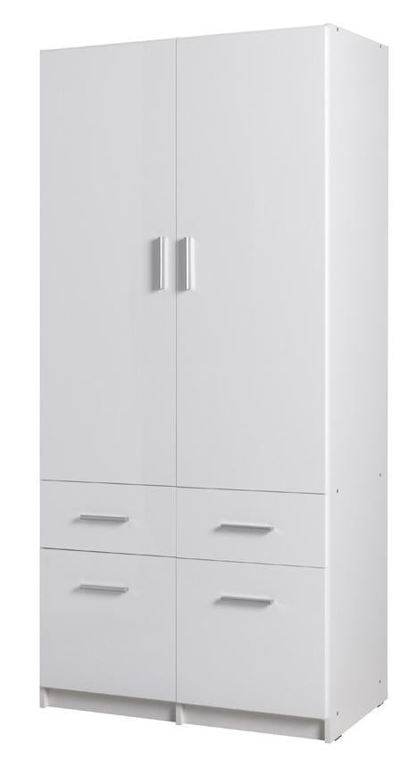 Liberty Snow 03 Hinged Door Wardrobe 92cm