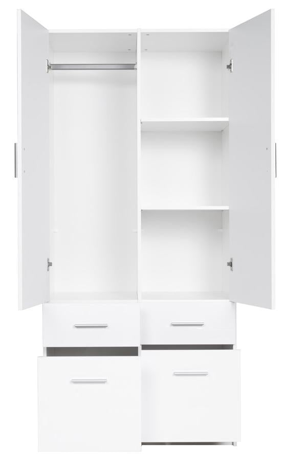 Liberty Snow 03 Hinged Door Wardrobe 92cm