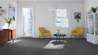 Liberty Lignum Core Tile Charcoal Slatet SPC Rigid Vinyl Flooring