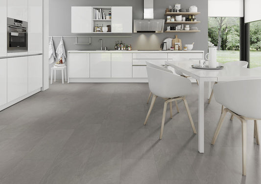 Liberty Lignum Core Tile Light Grey Slate SPC Rigid Vinyl Flooring