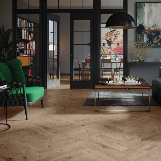 Timba Floor 110mm French Chateau Oak Herringbone 5G 14mm Engineered Flooring 2065