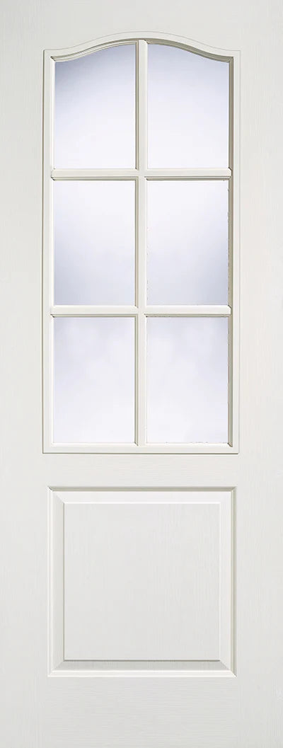 Internal White Textured Classical  Door