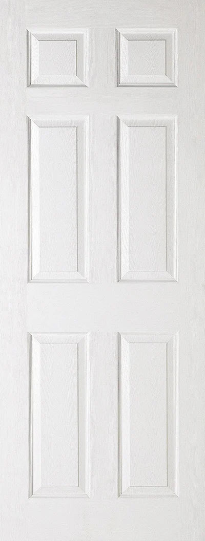 Internal White Textured 6 Panel Fire Door