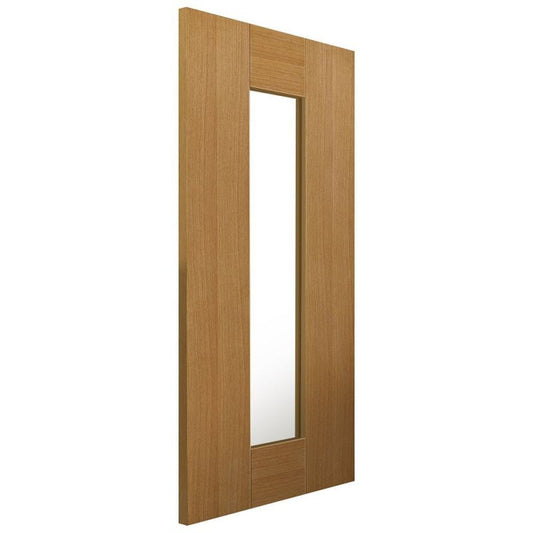 Liberty Internal Oak Axis Clear Glazed Door Prefinished