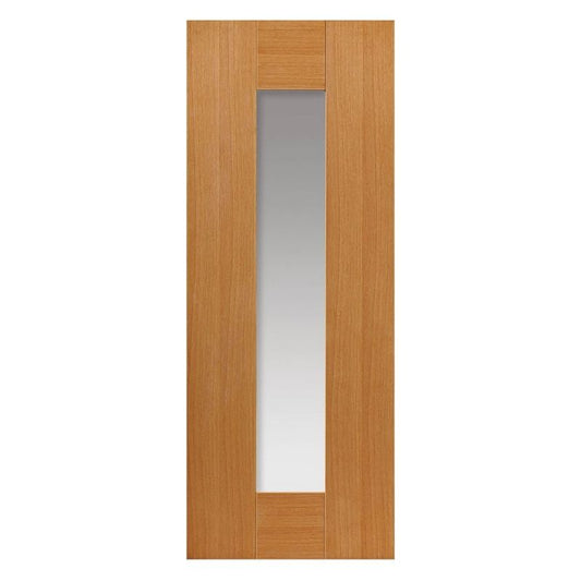 Liberty Internal Oak Axis Clear Glazed Door Prefinished
