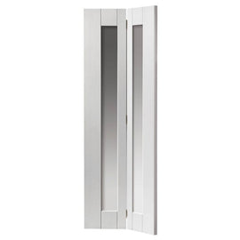 Liberty Internal White Primed Axis Clear Glazed Bi-Fold Door