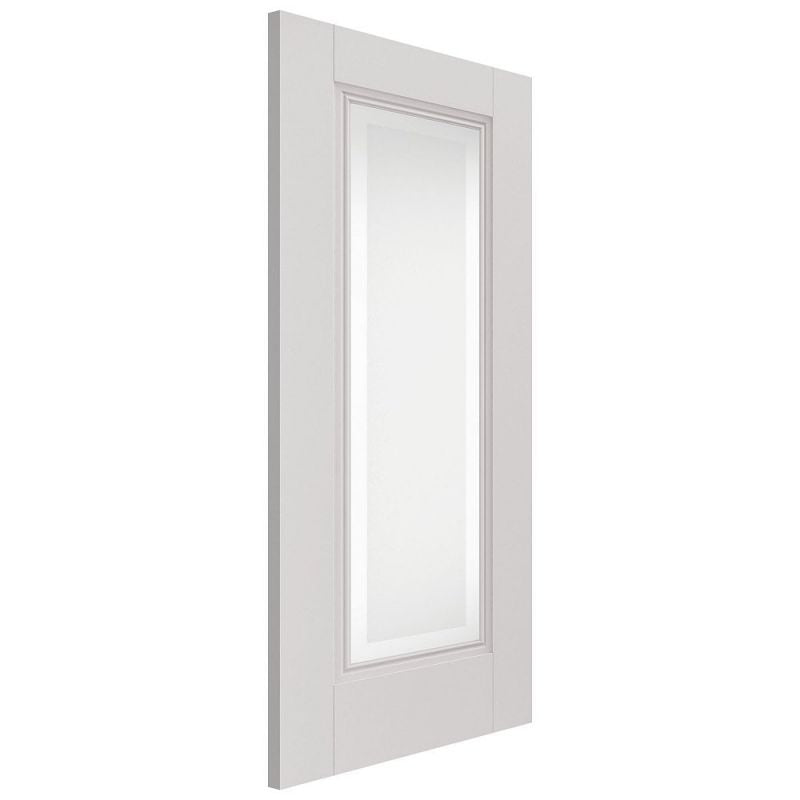 Liberty Internal White Primed Belton 1 Light Clear Etched Glazed Door