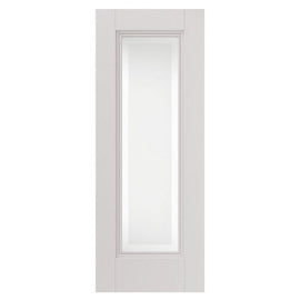 Liberty Internal White Primed Belton 1 Light Clear Etched Glazed Door