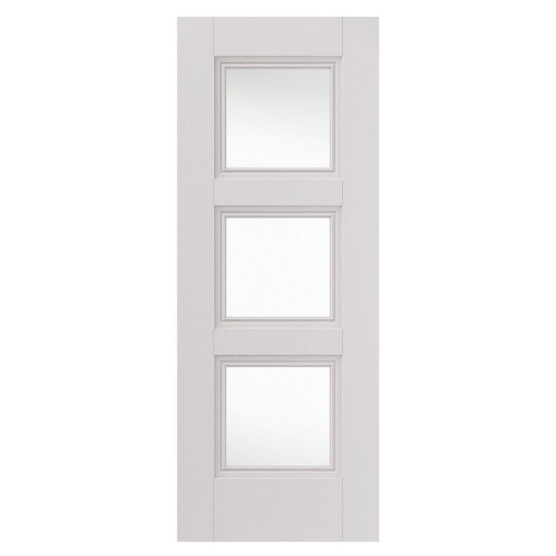 Liberty Internal White Primed Catton Clear Glazed Door Decorative Flush Mouldings