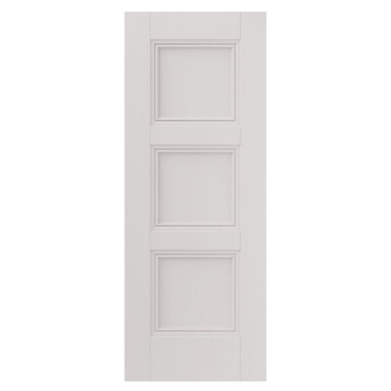 Liberty Internal White Primed Catton 3 Panel Door Recessed Panels