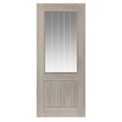 Liberty Internal Grey Laminate Colorado Clear Glazed Door Pre-Finished
