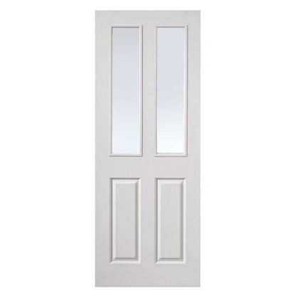 Liberty Internal White Primed Canterbury 2 Light Grained Fire Door