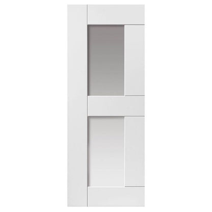 Liberty Internal White Primed Eccentro Clear Glazed Shaker Door