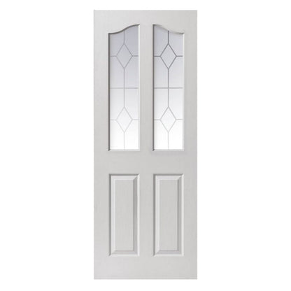 Liberty Internal White Primed Edwardian 2 Light Glazed Door