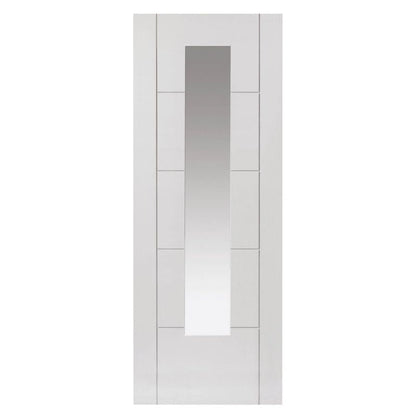 Liberty Internal White Emral Clear Glazed Door