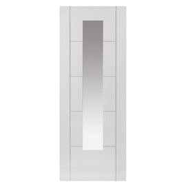 Liberty Internal White Emral Clear Glazed Door