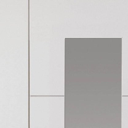 Liberty Internal White Emral Clear Glazed Door