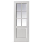 Liberty Internal White Primed Faro Clear Glazed Door