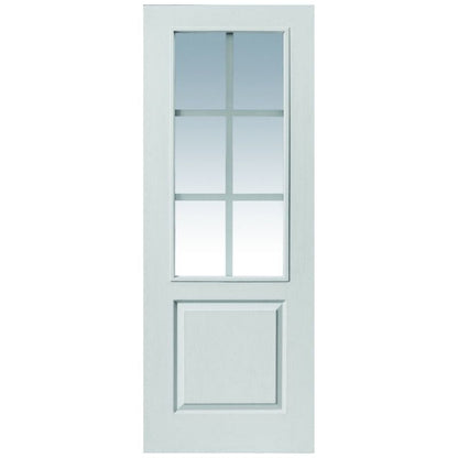 Liberty Internal White Primed Faro Clear Glazed Fire Door