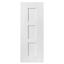 Liberty Internal White Primed Geo Shaker 3 Panel Fire Door