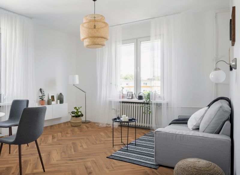 Lignum Fusion Premium 12mm Oak Robust Fumed Herringbone Laminate Flooring