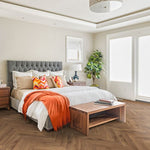 Lignum Fusion Premium 12mm Oak Robust Fumed Herringbone Laminate Flooring