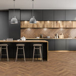 Lignum Fusion Premium 12mm Oak Robust Fumed Herringbone Laminate Flooring