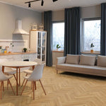 Lignum Fusion Premium 12mm Natural Oak Robust Herringbone Laminate Flooring