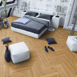 Lignum Fusion Premium 12mm Natural Oak Robust Herringbone Laminate Flooring