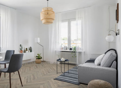 Lignum Fusion Premium 12mm Volcanic Oak Herringbone Laminate Flooring