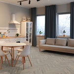 Lignum Fusion Premium 12mm Volcanic Oak Herringbone Laminate Flooring