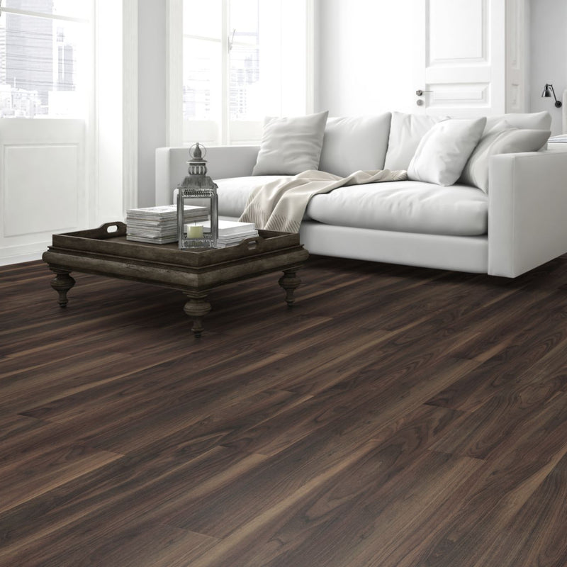 Krono Laminate Eurohome 12mm Flooring Dark Walnut