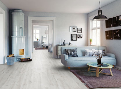 Kaindl Gloss Fresco Snow 8mm Laminate Flooring With Free Underlay