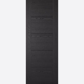 Internal Black Ash Laminated Vancouver 5P FD30 Fire Door
