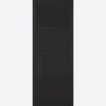 Internal Black Chelsea Door 4 Panelled Industrial Style