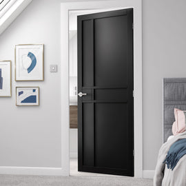 Liberty Internal Black Industrial City Door Prefinished