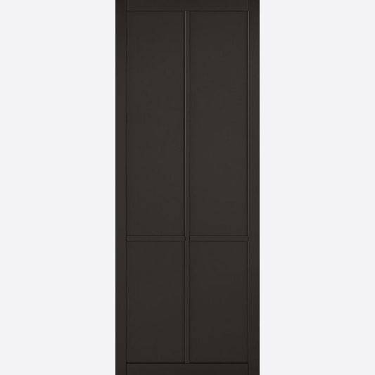 Internal Black Liberty 4P Door Panelled Industrial Style