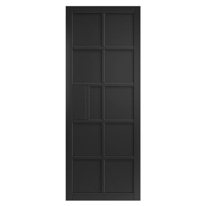 Liberty Internal Black Industrial Plaza 10P Door Pre-Finished