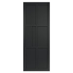 Liberty  Internal Black Industrial Civic 6P Door Pre-Finished